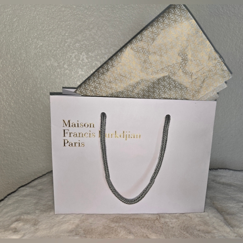 Maison Francis Kurkdjian Shopping Bag, tissue with Mkf Logo Included